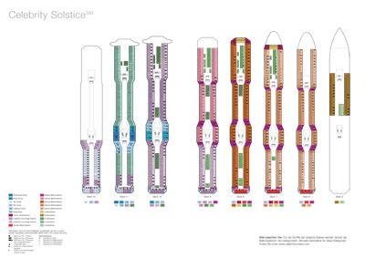Decksplan der Celebrity Solstice Decksplan