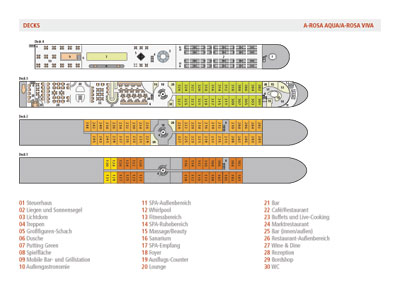 <b>Decksplan der A-Rosa Brava</b> A-Rosa Brava